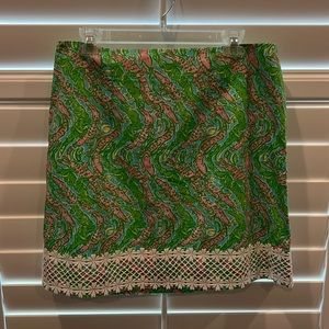NWOT Lilly Pulitzer Alligator Mini Skirt